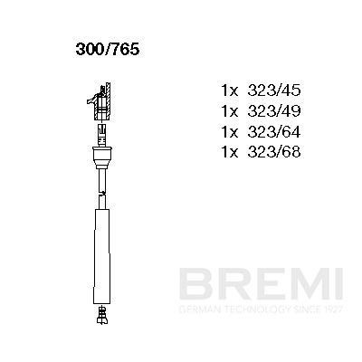 Комплект проводов зажигания BREMI 300765