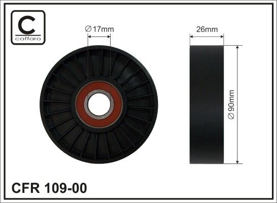 Натяжной ролик, поликлиновой ремень CAFFARO 10900