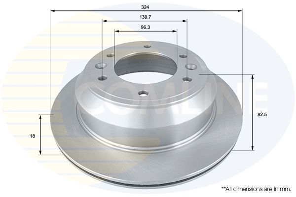 Тормозной диск COMLINE ADC2413V