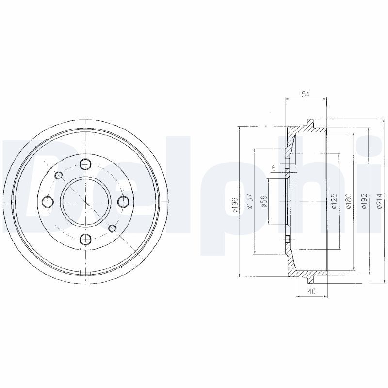 Тормозной барабан DELPHI BF200