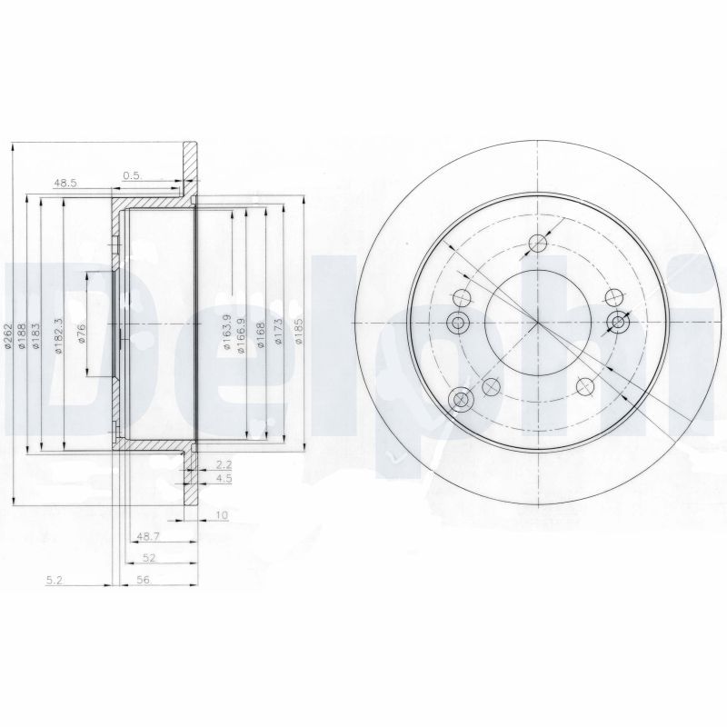 Тормозной диск DELPHI BG3799