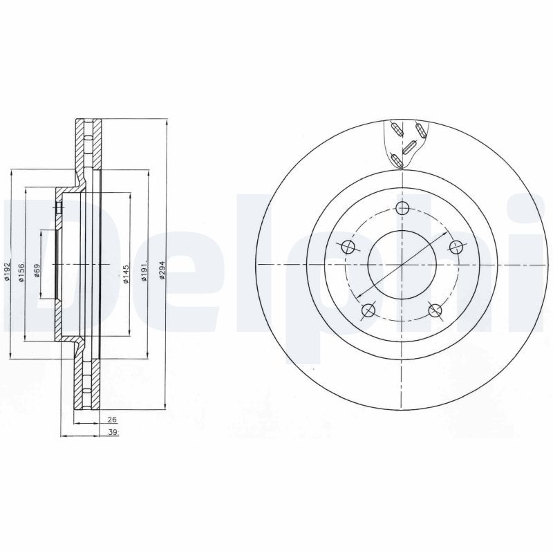 Тормозной диск DELPHI BG4246