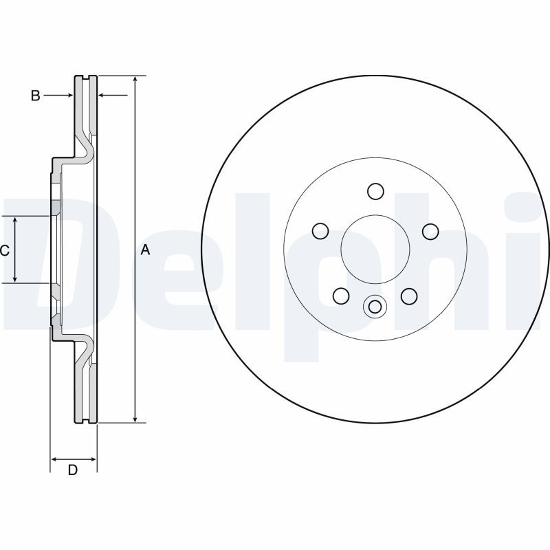 Тормозной диск DELPHI BG4786C
