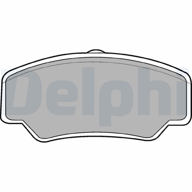 Комплект тормозных колодок, дисковый тормоз DELPHI LP488