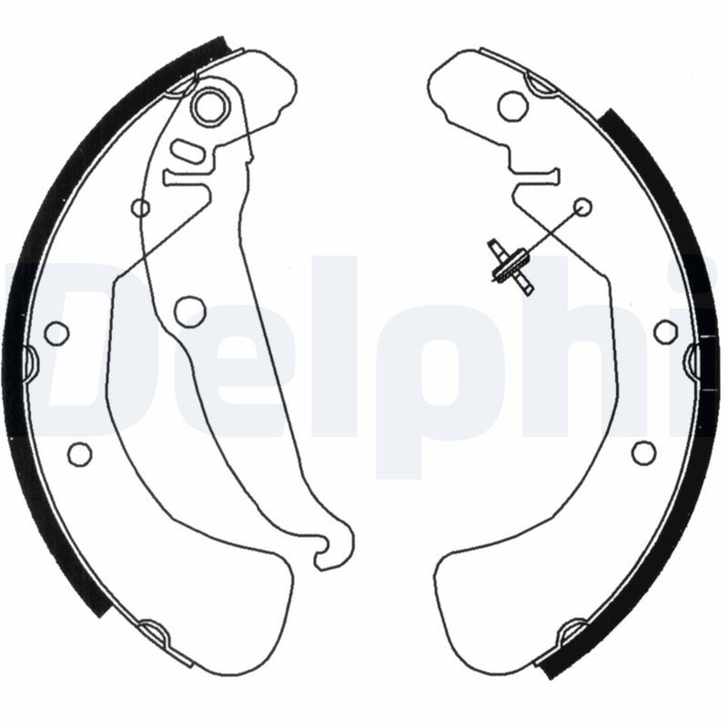 Комплект тормозных колодок DELPHI LS1829