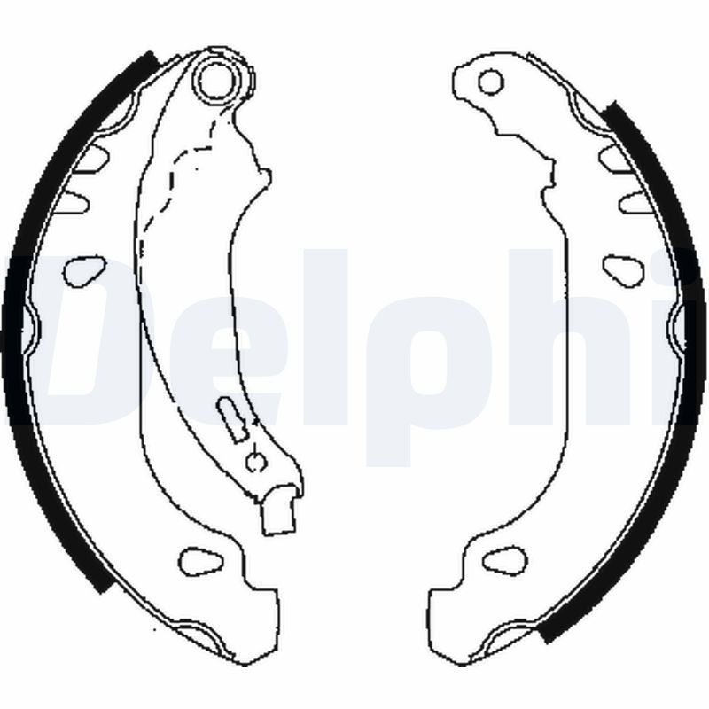 Комплект тормозных колодок DELPHI LS1848