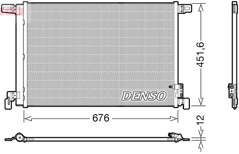 Конденсатор, кондиционер DENSO DCN02008