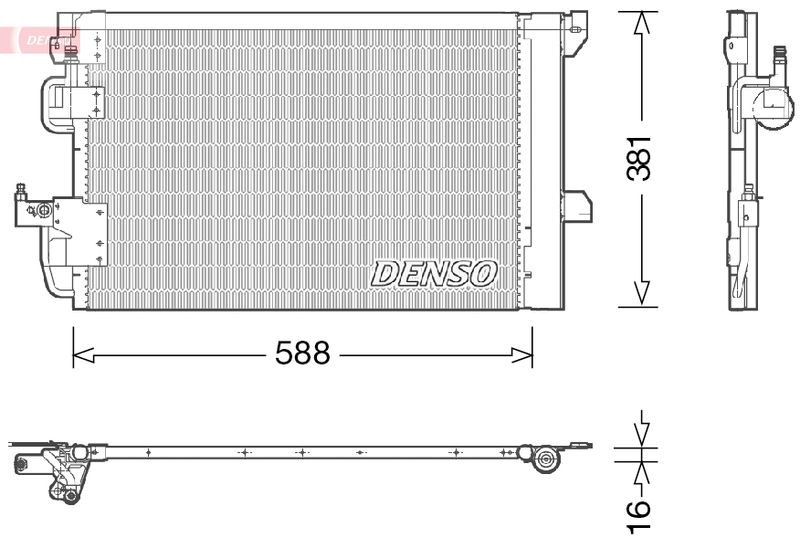 Конденсатор, кондиционер DENSO DCN20007