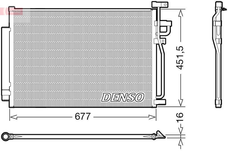 Конденсатор, кондиционер DENSO DCN20040