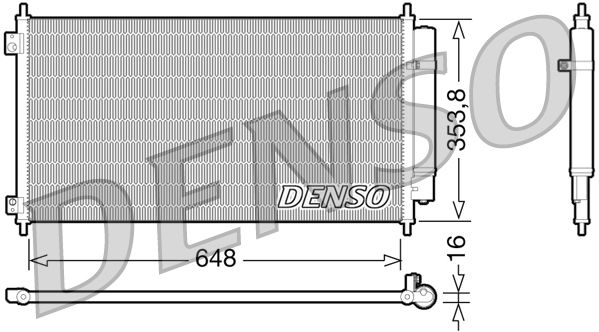 Конденсатор, кондиционер DENSO DCN40010