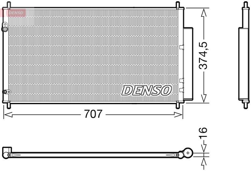 Конденсатор, кондиционер DENSO DCN40025