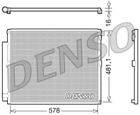 Конденсатор, кондиционер DENSO DCN50017