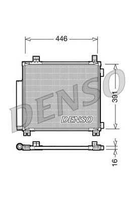 Конденсатор, кондиционер DENSO DCN50045