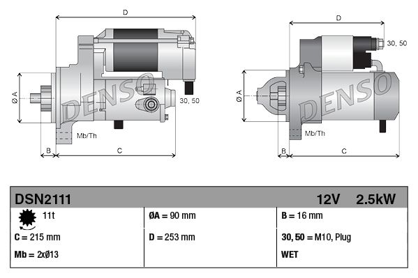 Стартер DENSO DSN2111
