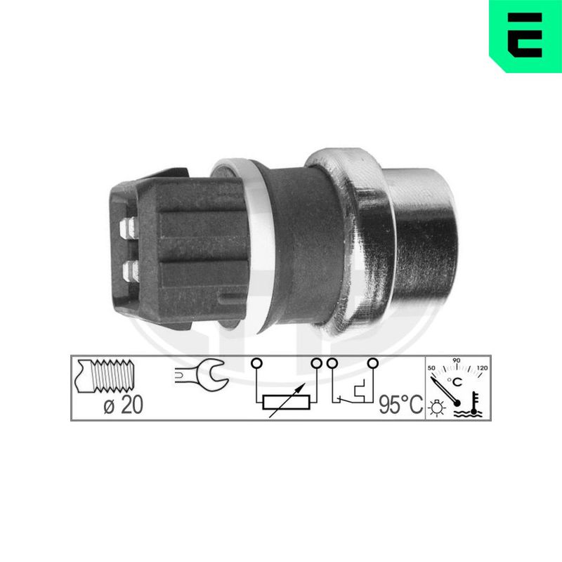 Датчик, температура охлаждающей жидкости ERA 330151