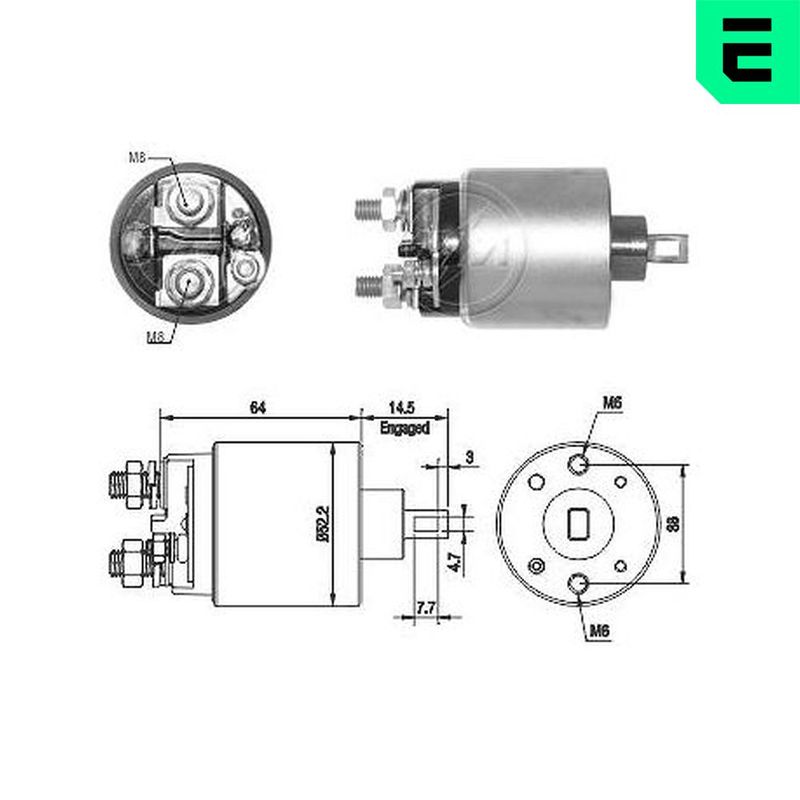 Тяговое реле, стартер ERA ZM1710