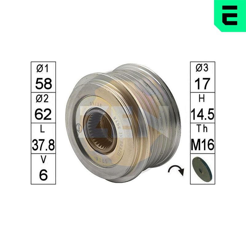 Механизм свободного хода генератора ERA ZN5716