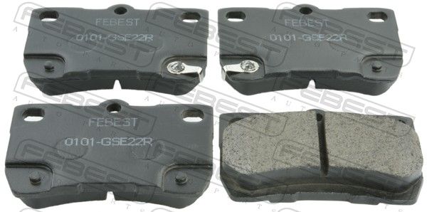 Комплект тормозных колодок, дисковый тормоз FEBEST 0101GSE22R