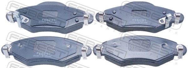 Комплект тормозных колодок, дисковый тормоз FEBEST 0101SCP10F