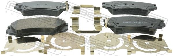 Комплект тормозных колодок, дисковый тормоз FEBEST 1801ZAFCF