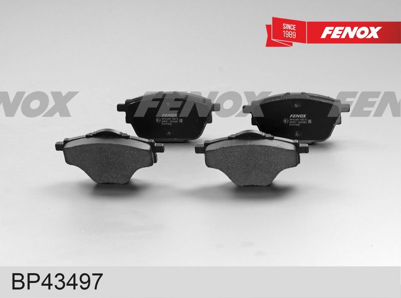 Комплект тормозных колодок, дисковый тормоз FENOX BP43497