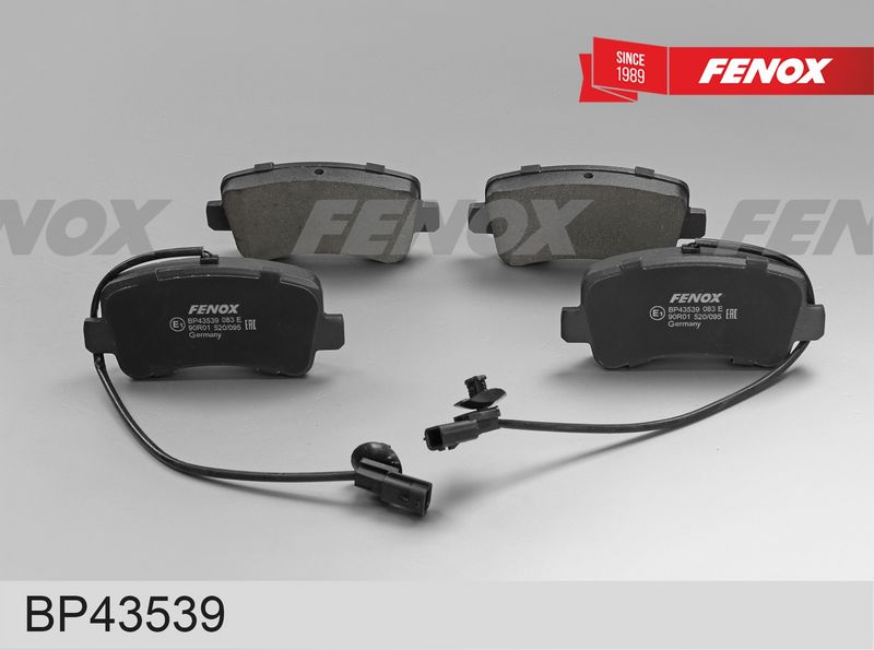 Комплект тормозных колодок, дисковый тормоз FENOX BP43539