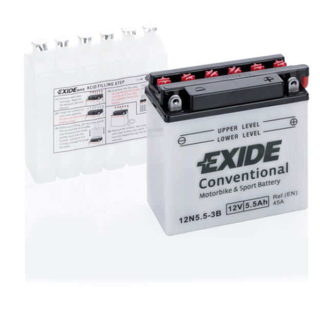 Стартерная аккумуляторная батарея EXIDE 12N553B