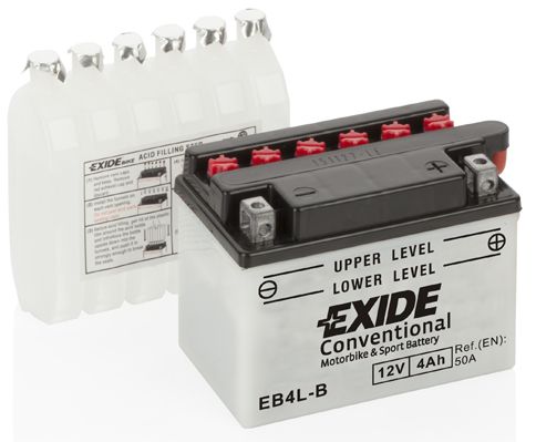 Стартерная аккумуляторная батарея EXIDE EB4LB