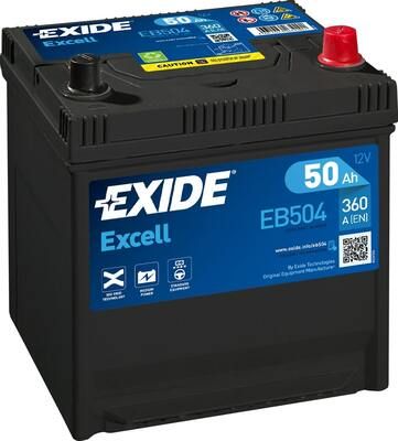 Стартерная аккумуляторная батарея EXIDE EB504