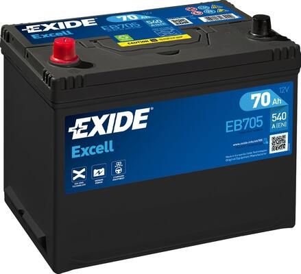 Стартерная аккумуляторная батарея EXIDE EB705