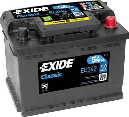 Стартерная аккумуляторная батарея EXIDE EC542