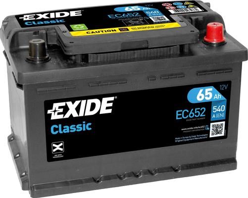 Стартерная аккумуляторная батарея EXIDE EC652