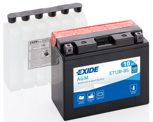 Стартерная аккумуляторная батарея EXIDE ET12BBS