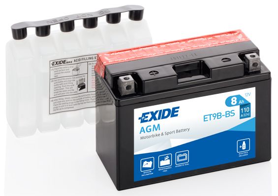 Стартерная аккумуляторная батарея EXIDE ET9BBS