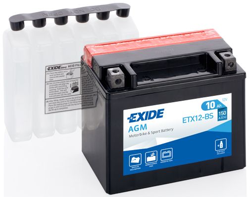 Стартерная аккумуляторная батарея EXIDE ETX12BS