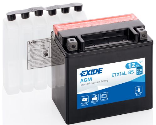 Стартерная аккумуляторная батарея EXIDE ETX14LBS