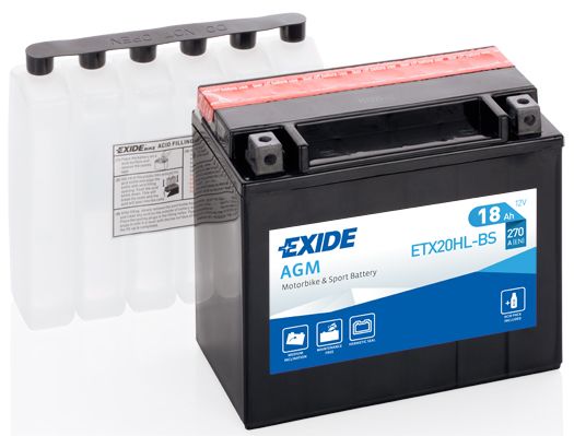 Стартерная аккумуляторная батарея EXIDE ETX20HLBS