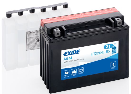 Стартерная аккумуляторная батарея EXIDE ETX24HLBS