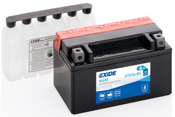 Стартерная аккумуляторная батарея EXIDE ETX7ABS