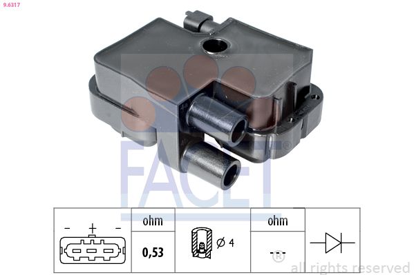Катушка зажигания FACET 96317