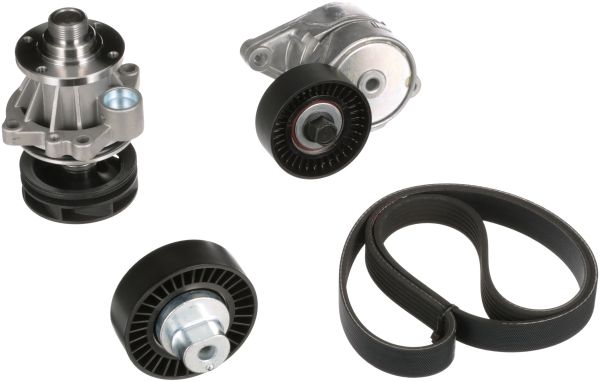 Водяной насос + комплект ручейковых ремней GATES KP16PK1540