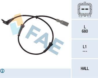 Датчик, частота вращения колеса FAE 78036