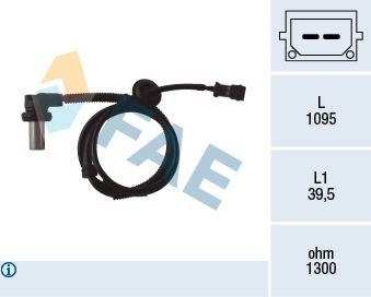 Датчик, частота вращения колеса FAE 78062