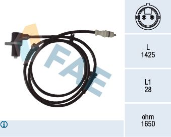 Датчик, частота вращения колеса FAE 78067