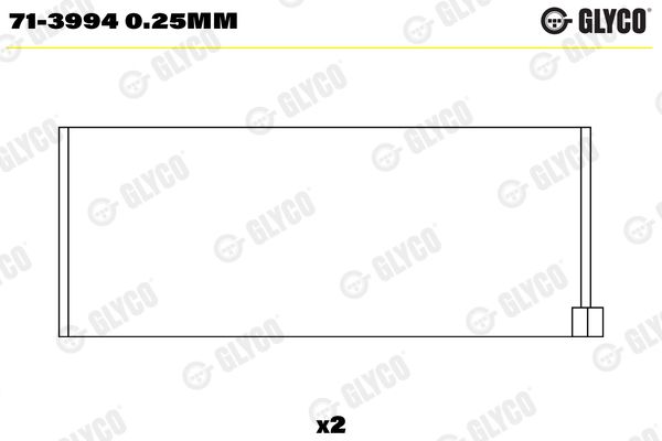 Шатунный подшипник GLYCO 713994025MM