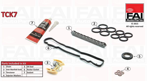 Комплект цели привода распредвала FAI AutoParts TCK7