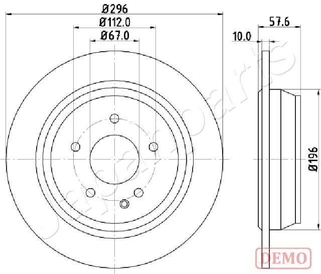 Тормозной диск JAPANPARTS DP0532C