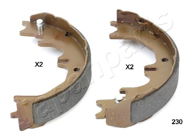 Комплект тормозных колодок, стояночная тормозная система JAPANPARTS GF230AF