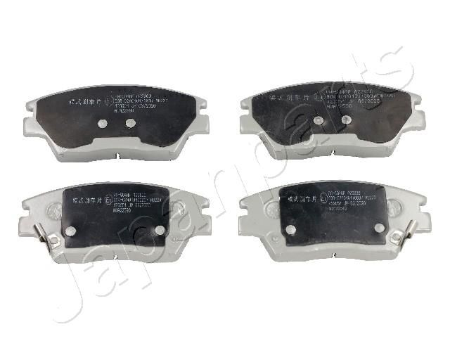 Комплект тормозных колодок, дисковый тормоз JAPANPARTS PAS04AF