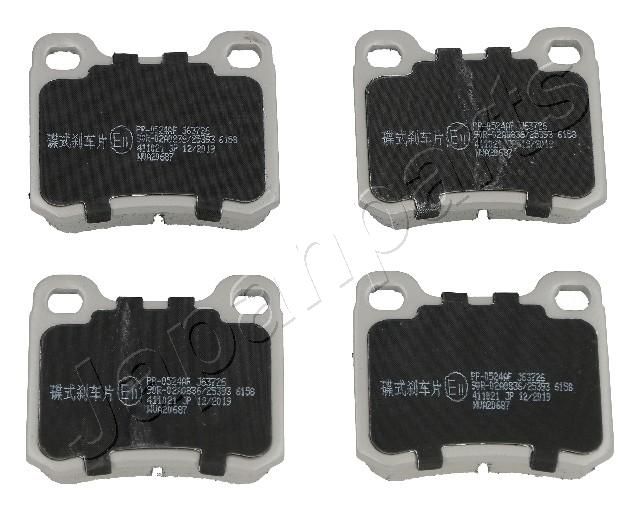 Комплект тормозных колодок, дисковый тормоз JAPANPARTS PP0524AF
